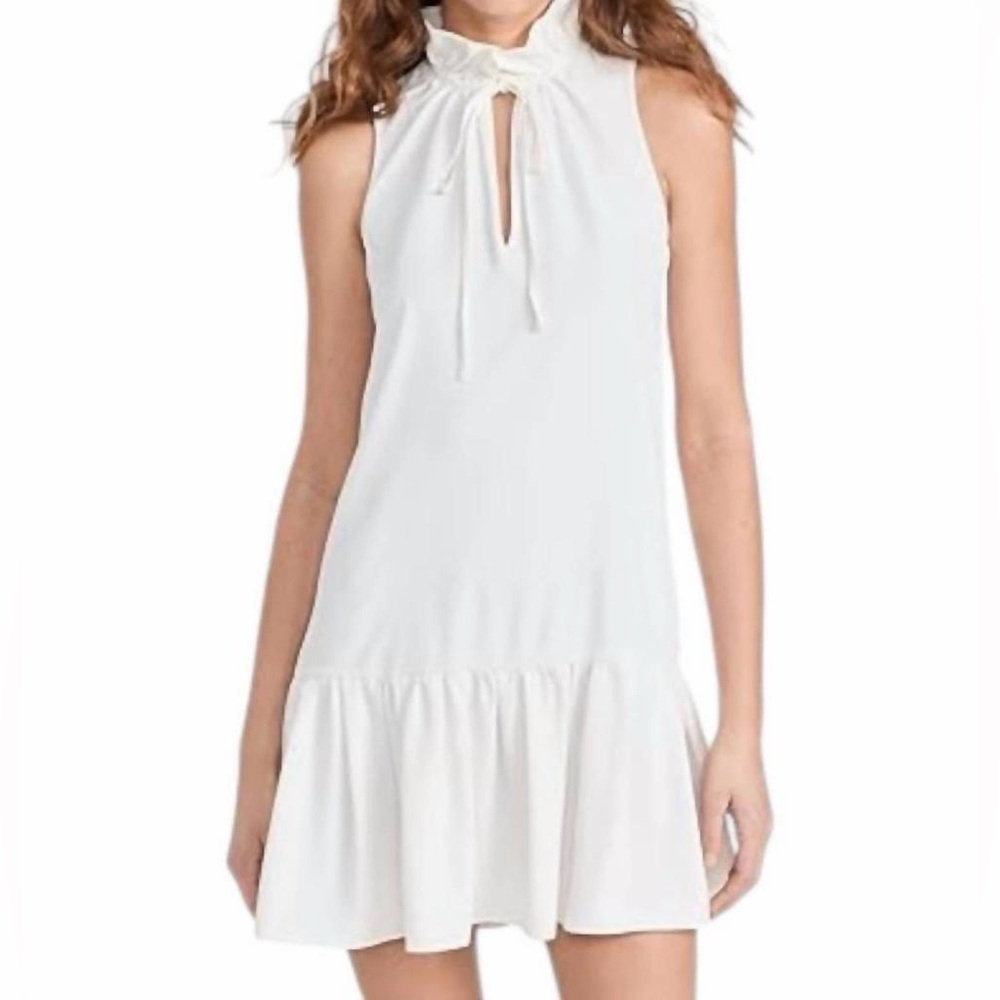 Amanda Uprichard Ellis Sleeveless Dress in Ivory